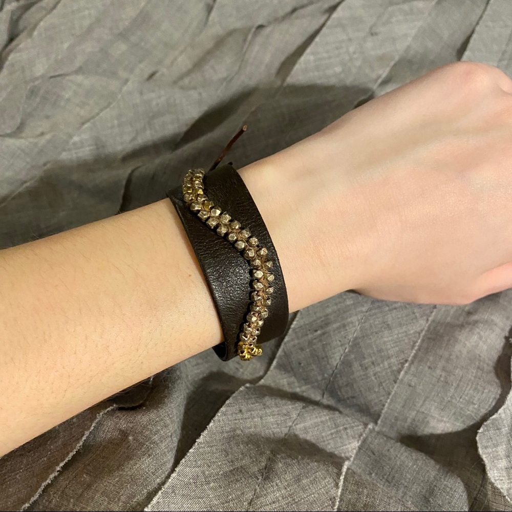 Chan Luu Leather Beaded Bracelet